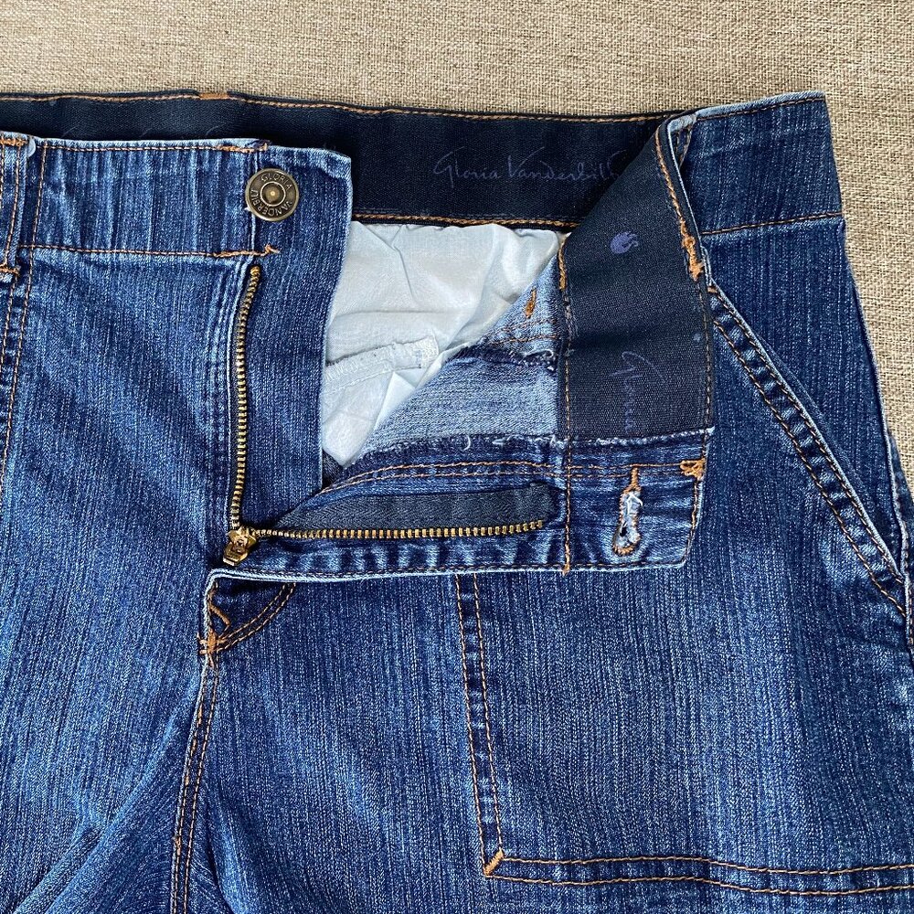 Gloria Vanderbilt Capri Denim Jeans Women's 12 Mid Rise Blue Casual Pants - Picture 4 of 14